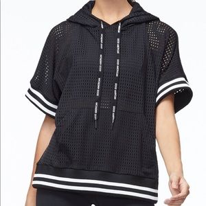 GOOD AMERICAN Mesh Boxer Hoodie 3XL